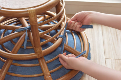 スツール ペットスツール 椅子 チェア ペット イヌ ネコ 犬 猫 クッション ラタン 収納 ゆったり おしゃれ リビング アニマル(代引不可)