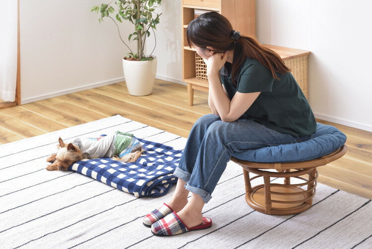 スツール ペットスツール 椅子 チェア ペット イヌ ネコ 犬 猫 クッション ラタン 収納 ゆったり おしゃれ リビング アニマル(代引不可)