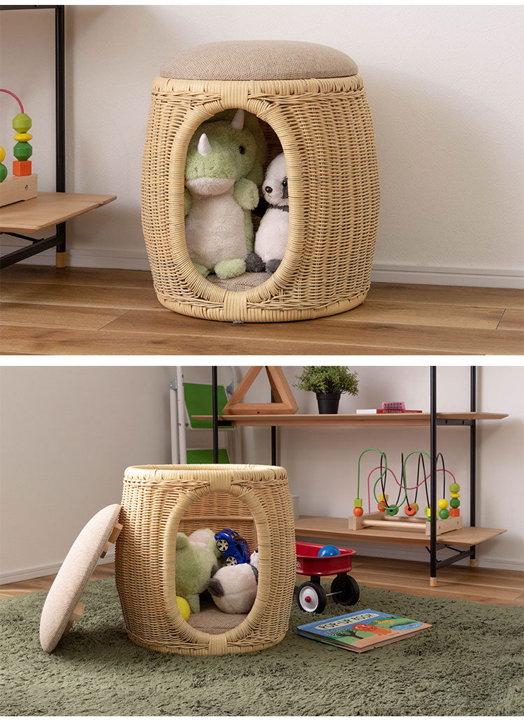 スツール ペット 丸型 円形 ラタン おしゃれ ペットスツール ペット用 腰掛け 犬 猫 ペットベッド おしゃれ ペットハウス キャットハウス 北欧(代引不可)