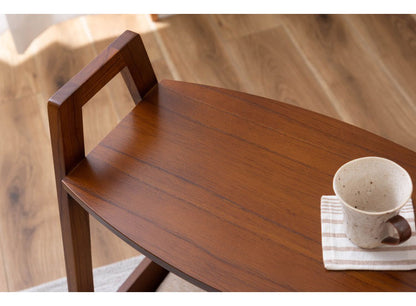 ペットベッド サイドテーブル テーブル ペット 犬 猫 ウサギ シンプル おしゃれ 北欧 持ち手 ハンドル クッション付き 木製 天然木 ナチュラル ブラウン リビング 高さ60cm(代引不可)