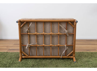 ペットベッド ラタン 藤 おしゃれ 軽量 ベッド ペット 犬 猫 うさぎ 軽い ラタン 藤 シンプル クッション付き 取り外し 個体差 布地 ファブリック 幅60cm インテリア(代引不可)