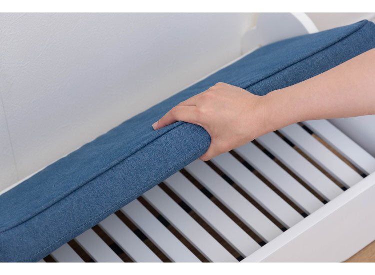 ペットベッド ベッド 幅40cm 45cm かわいい 犬用 猫用 ドッグ キャット かわいい おしゃれ シンプル 雲 デニム 猫モチーフ 猫型 マットレス ペット用(代引不可)