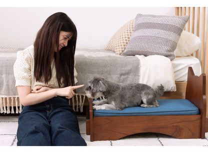 ペットベッド ベッド 幅40cm 45cm かわいい 犬用 猫用 ドッグ キャット かわいい おしゃれ シンプル 雲 デニム 猫モチーフ 猫型 マットレス ペット用(代引不可)