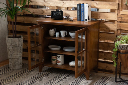 キャビネット ミンディ材 天然木 アンティーク スリム 省スペース 小さめ 黒アイアン ブラウン 収納 扉付き 棚付き ガラス扉 おしゃれ 模様替え(代引不可)