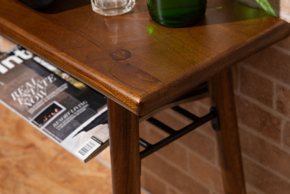 ベンチ 北欧 おしゃれ ナチュラル チェア 天然木 コンパクト 省スペース アイアン インダストリアル プランタースタンド ダイニングベンチ シューズラック 棚板付き 収納 ミンディ(代引不可)