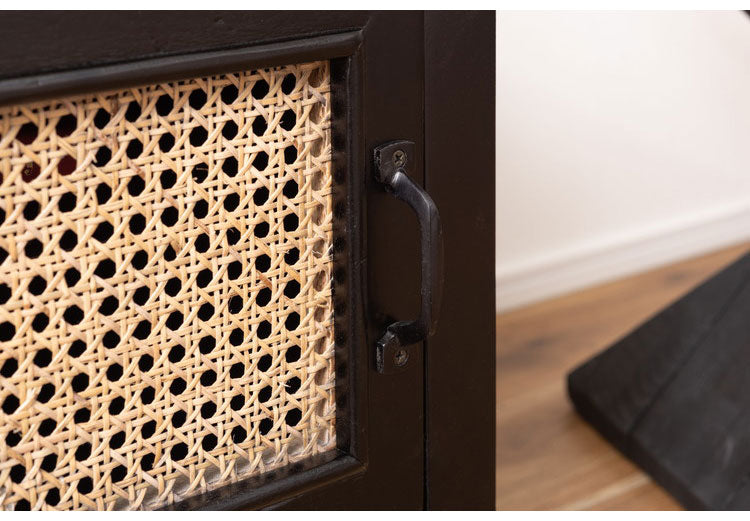 TVボード テレビボード TVボード ローボード 収納 AVラック ラタン 籐 ミンディ ナチュラル 木製 天然木 ブラック ベージュ おしゃれ メンズライク 北欧 韓国 インテリア おしゃれ 新生活(代引不可)