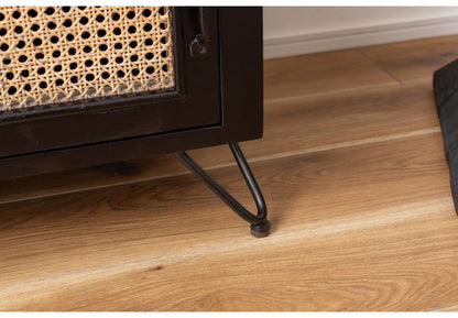 TVボード テレビボード TVボード ローボード 収納 AVラック ラタン 籐 ミンディ ナチュラル 木製 天然木 ブラック ベージュ おしゃれ メンズライク 北欧 韓国 インテリア おしゃれ 新生活(代引不可)