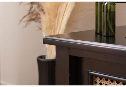 TVボード テレビボード TVボード ローボード 収納 AVラック ラタン 籐 ミンディ ナチュラル 木製 天然木 ブラック ベージュ おしゃれ メンズライク 北欧 韓国 インテリア おしゃれ 新生活(代引不可)