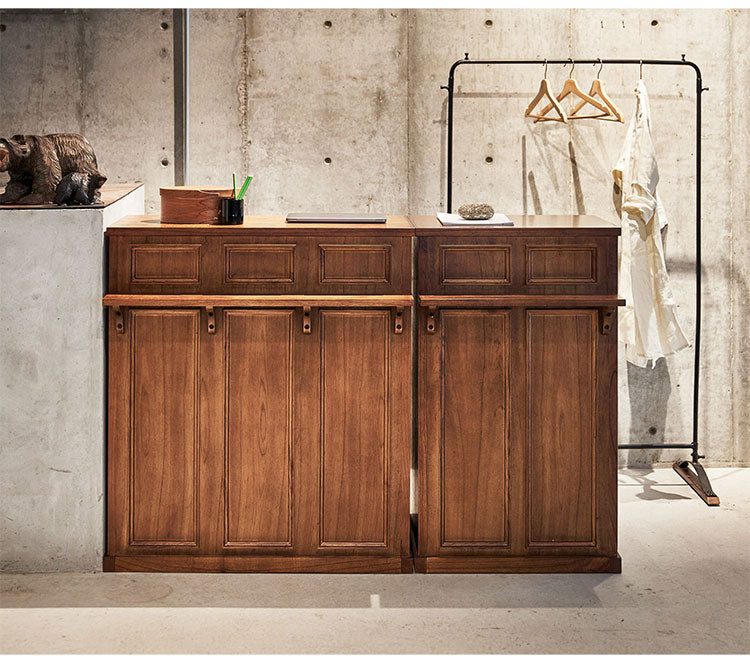 カウンター カウンターテーブル テーブル ハイテーブル おしゃれ 北欧 シンプル 高さ 100cm ホワイト ブラウン 白 韓国インテリア ナチュラル モダン 棚付き 収納付き 荷台 稼働棚 木製(代引不可)