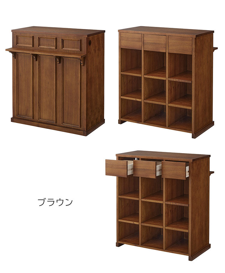 カウンター カウンターテーブル テーブル ハイテーブル おしゃれ 北欧 シンプル ホワイト ブラウン 白 韓国インテリア ナチュラル モダン 棚付き 収納付き 荷台 稼働棚 木製(代引不可)