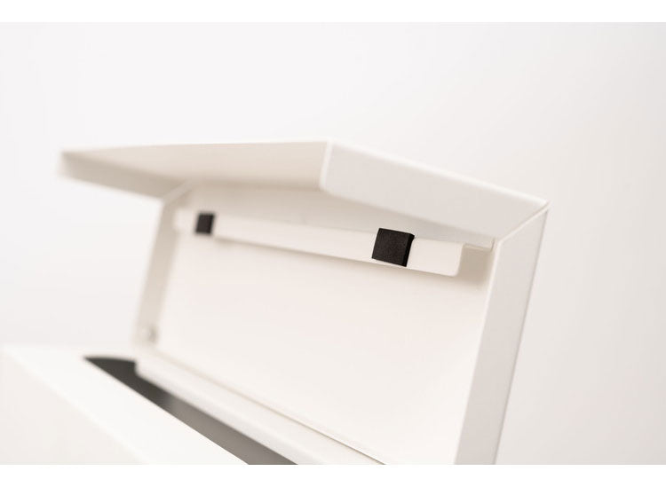 ポスト 壁掛け 壁付け 壁面 ウォールポスト メールボックス おしゃれ スリム 鍵付き スチール 木目調 黒 ブラック 白 ホワイト(代引不可)