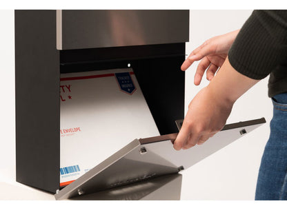 ポスト 壁掛け 壁付け ステンレス 防犯 郵便 郵便ポスト 壁面 ウォールポスト メールボックス おしゃれ スリム 鍵付き スチール(代引不可)