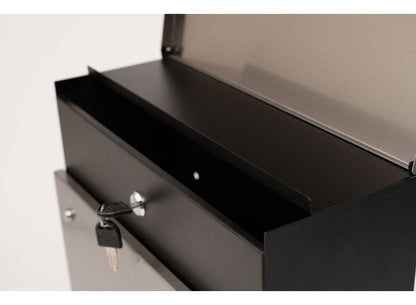 ポスト 壁掛け 壁付け ステンレス 防犯 郵便 郵便ポスト 壁面 ウォールポスト メールボックス おしゃれ スリム 鍵付き スチール(代引不可)