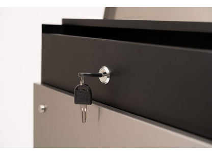 ポスト 壁掛け 壁付け ステンレス 防犯 郵便 郵便ポスト 壁面 ウォールポスト メールボックス おしゃれ スリム 鍵付き スチール(代引不可)