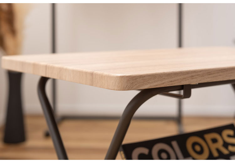 フォールディングサイドテーブル 折りたたみ式テーブル テーブル フォールディング キャスター付き 収納 飾り棚 移動 転がる おしゃれ 木目調 スチール 高さ47cm キッチン 作業デスク シンプル(代引不可)