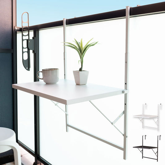 フォールディングテーブルラック 幅51.5cm スチール 折りたたみテーブル 高さ調節可能 折り畳み可能 テーブル コンパクト シンプル スリム べランダ 屋外 エクステリア おしゃれ かわいい(代引不可)