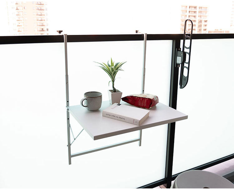 フォールディングテーブルラック 幅51.5cm スチール 折りたたみテーブル 高さ調節可能 折り畳み可能 テーブル コンパクト シンプル スリム べランダ 屋外 エクステリア おしゃれ かわいい(代引不可)