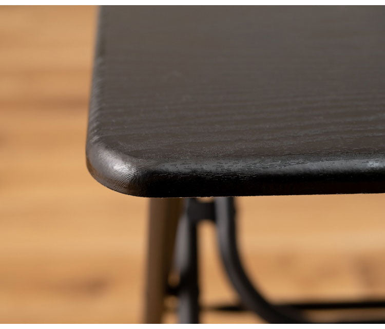 キャスター付フォールディングテーブル 折りたたみ式テーブル ハイテーブル キャスター付き 移動 転がる おしゃれ 高さ70cm キッチン 作業デスク シンプル ブラック 黒 おしゃれ インテリア(代引不可)