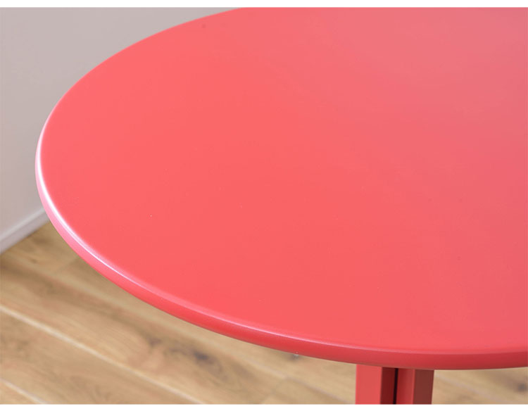 テーブル カフェテーブル 丸型 サークル 丸 ダイニングテーブル オフィス アジャスター付き スチール スタイリッシュ シンプル ブラック グレー レッド(代引不可)