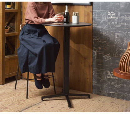 テーブル カフェテーブル 丸型 サークル 丸 ダイニングテーブル オフィス アジャスター付き スチール スタイリッシュ シンプル ブラック グレー レッド(代引不可)