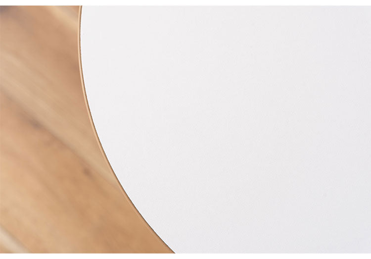 サイドテーブル Sサイズ ナイトテーブル 机 おしゃれ 丸型 円形 木目調 スチール 黒フレーム シンプル モダン インダストリアル ナチュラル ブラウン ホワイト 白 新生活(代引不可)