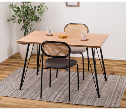 ダイニングテーブル ダイニングテーブル 120×80 高さ72cm 幅120cm 奥行60cm スチール おしゃれ インダストリアル シンプル 長方形 ミックス インテリア 省スペース コンパクト(代引不可)