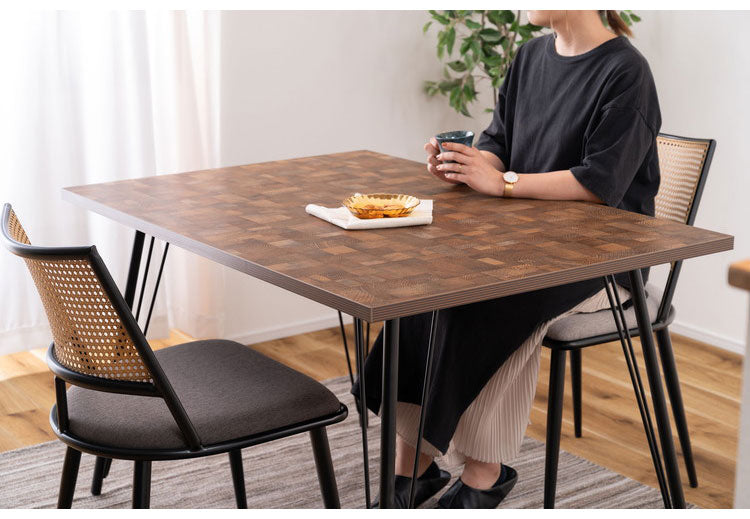 ダイニングテーブル ダイニングテーブル 120×80 高さ72cm 幅120cm 奥行60cm スチール おしゃれ インダストリアル シンプル 長方形 ミックス インテリア 省スペース コンパクト(代引不可)