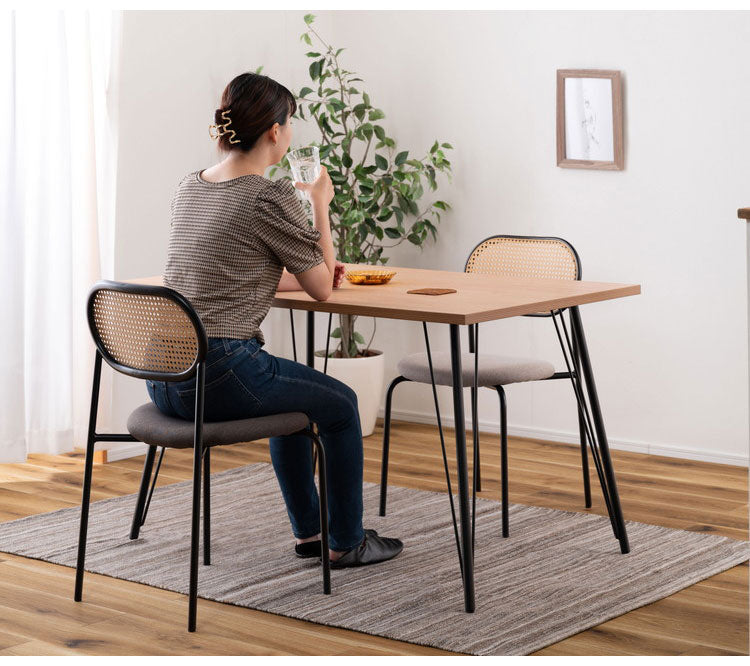 ダイニングテーブル ダイニングテーブル 120×80 高さ72cm 幅120cm 奥行60cm スチール おしゃれ インダストリアル シンプル 長方形 ミックス インテリア 省スペース コンパクト(代引不可)