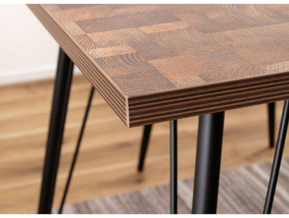 ダイニングテーブル ダイニングテーブル 120×80 高さ72cm 幅120cm 奥行60cm スチール おしゃれ インダストリアル シンプル 長方形 ミックス インテリア 省スペース コンパクト(代引不可)