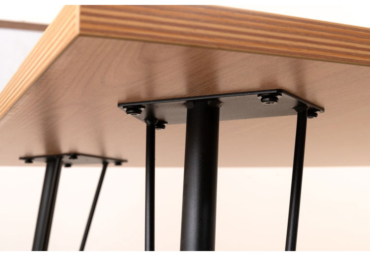 ダイニングテーブル ダイニングテーブル 120×80 高さ72cm 幅120cm 奥行60cm スチール おしゃれ インダストリアル シンプル 長方形 ミックス インテリア 省スペース コンパクト(代引不可)