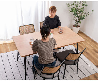 ダイニングテーブル ダイニングテーブル 150×80 高さ72cm 幅150cm 奥行80cm スチール おしゃれ インダストリアル シンプル 長方形 ミックス インテリア 省スペース コンパクト(代引不可)