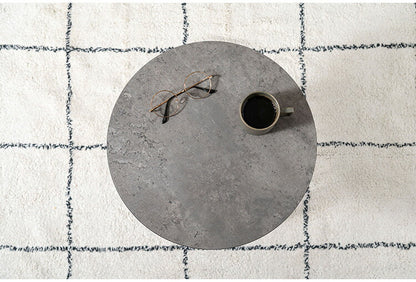 ラウンドテーブルL PT-341 東谷 テーブル ラウンドテーブル 丸 サイドテーブル ストーン柄 石目調 スチール アイアン 北欧 モダン インダストリアル シンプル カフェ おしゃれ リビング ソファ(代引不可)