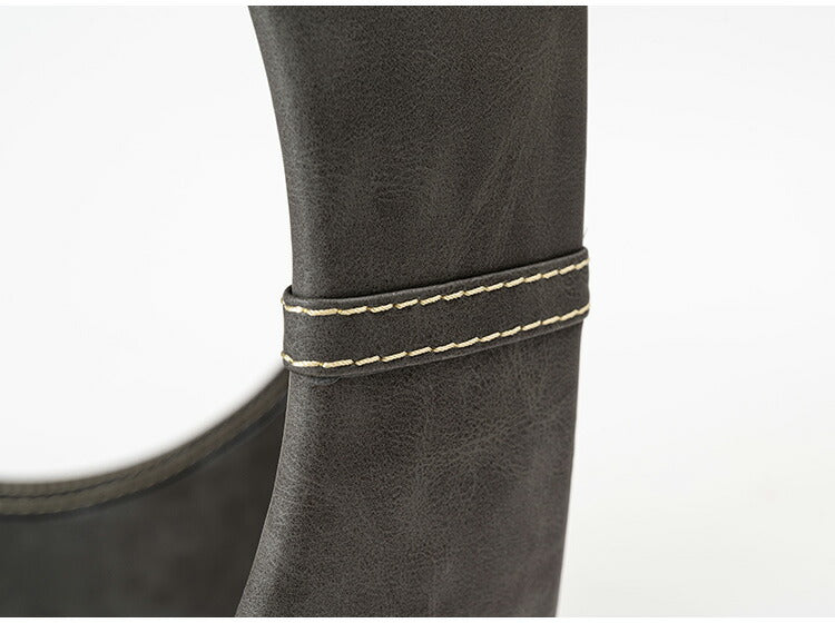 サイドテーブル PT-367 東谷 サイドテーブル おしゃれ 丸 ソフトレザー ベッド ソファ横 ソファー ソファーサイドテーブル テーブル ラウンド ステッチ 合皮 ブラウン 茶色 グレー モダン(代引不可)