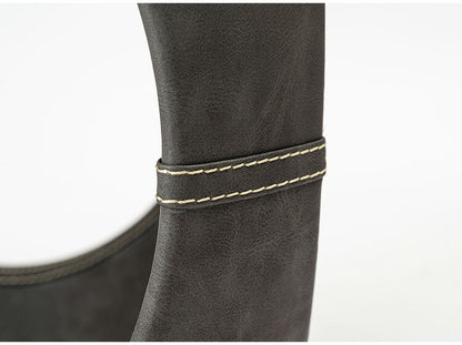 サイドテーブル PT-367 東谷 サイドテーブル おしゃれ 丸 ソフトレザー ベッド ソファ横 ソファー ソファーサイドテーブル テーブル ラウンド ステッチ 合皮 ブラウン 茶色 グレー モダン(代引不可)