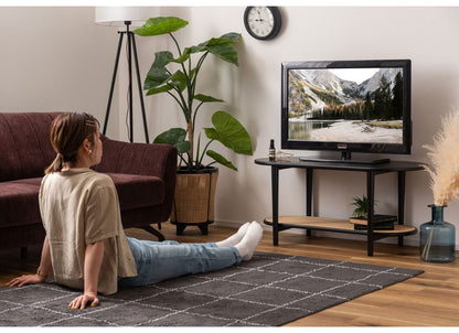 リビングテーブル テーブル リビングテーブル センターテーブル 飾り棚 楕円 丸 ラタン 二段 2段 北欧 韓国インテリア シンプル ナチュラル 寝室 ソファーサイド ブラック 黒(代引不可)