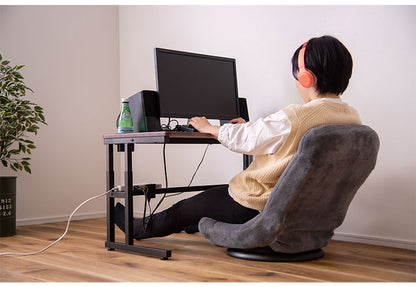 ゲーミングデスク パソコンデスク PCデスク 高さ調節可 ドリンクホルダー付 アジャスター付 幅90cm 学習机 オフィスデスク ワークデスク 北欧 作業机 シンプル 書斎机(代引不可)