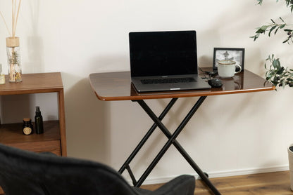 テーブル リフトテーブル 昇降テーブル センターテーブル 鏡面 折りたたみ 昇降 便利 ローテーブル ダイニング ブラウン(代引不可)