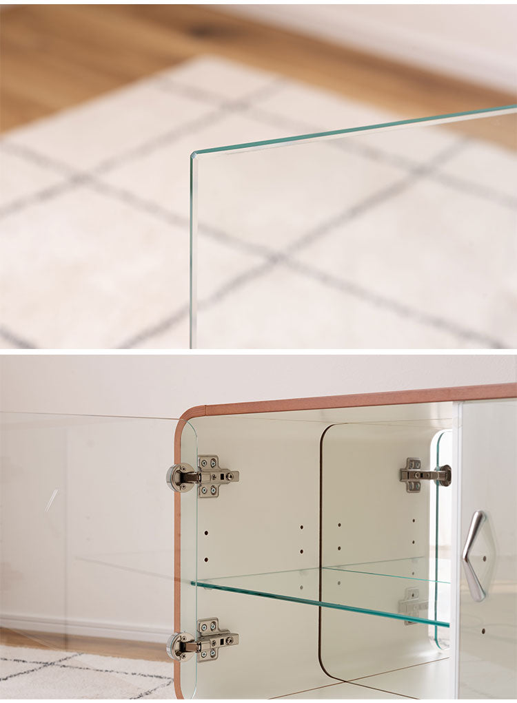 コレクションシェルフ ラック 棚 収納 ミラー 鏡 フィギュアケース ガラス 2段 ロータイプ 木製 グッズ オタク 推し活(代引不可)