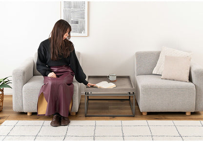 リビングテーブル PT-784 東谷 テーブル センターテーブル リビングテーブル ローテーブル ソファテーブル リビング おしゃれ コーヒーテーブル 天然木 シンプル スチール脚 アイアン シック(代引不可)