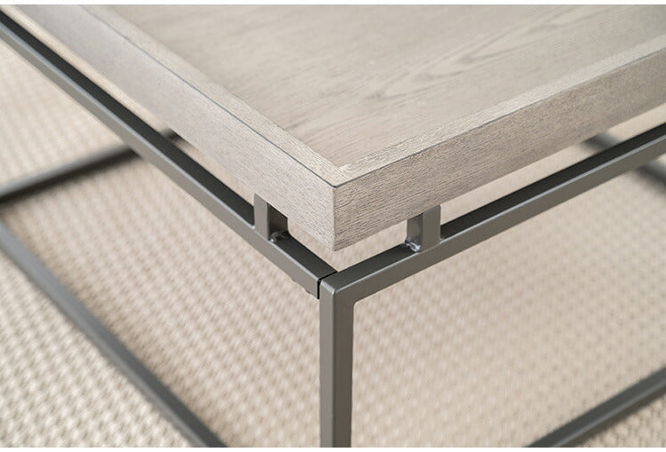 リビングテーブル PT-784 東谷 テーブル センターテーブル リビングテーブル ローテーブル ソファテーブル リビング おしゃれ コーヒーテーブル 天然木 シンプル スチール脚 アイアン シック(代引不可)