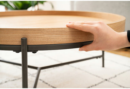 ラウンドテーブル PT-785 東谷 テーブル センターテーブル リビングテーブル ラウンドテーブル ローテーブル ソファテーブル リビング おしゃれ コーヒーテーブル 天然木 シンプル スチール脚(代引不可)