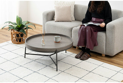 ラウンドテーブル PT-785 東谷 テーブル センターテーブル リビングテーブル ラウンドテーブル ローテーブル ソファテーブル リビング おしゃれ コーヒーテーブル 天然木 シンプル スチール脚(代引不可)