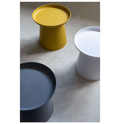 テーブル サイドテーブル リビングテーブル カフェテーブル ラウンドテーブル 丸テーブル トレーテーブル 小さい 丸型 トレー 省スペース シンプル モダン 北欧 樹脂製 お手入れ簡単(代引不可)