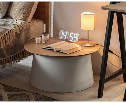 テーブル ラウンドテーブル 丸 ポリプロピレン サイドテーブル センターテーブル ナイトテーブル 室内 おしゃれ ホワイト グレー シンプル 異素材(代引不可)