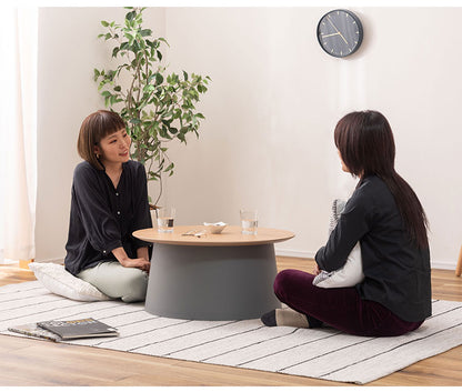 テーブル ラウンドテーブル 丸 ポリプロピレン サイドテーブル センターテーブル ナイトテーブル 室内 おしゃれ ホワイト グレー シンプル 異素材(代引不可)