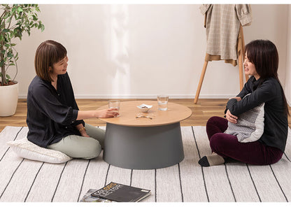 テーブル ラウンドテーブル 丸 ポリプロピレン サイドテーブル センターテーブル ナイトテーブル 室内 おしゃれ ホワイト グレー シンプル 異素材(代引不可)