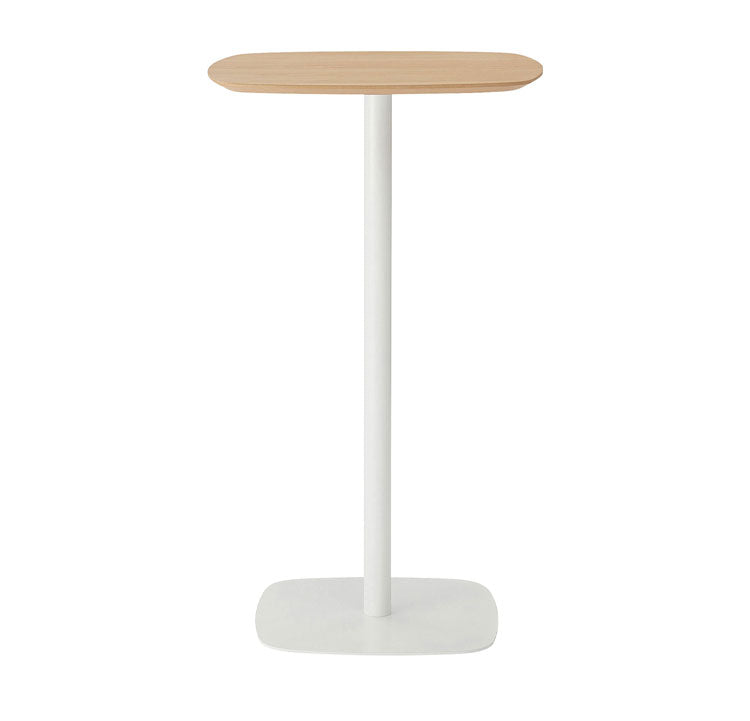 ハイテーブル テーブル おしゃれ 天然木 高さ102.5 幅60 異素材 オーク材 カフェ 高め ダイニング 全2色 ホワイト グレー 白 シンプル 新生活(代引不可)