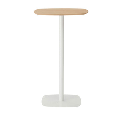 ハイテーブル テーブル おしゃれ 天然木 高さ102.5 幅60 異素材 オーク材 カフェ 高め ダイニング 全2色 ホワイト グレー 白 シンプル 新生活(代引不可)