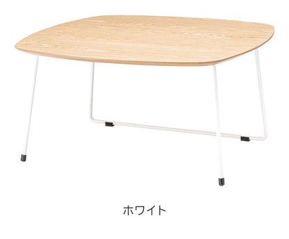 ローテーブル 幅80cm センターテーブル おしゃれ 北欧 木製 スチール オーク 正方形 韓国インテリア シンプル ナチュラル 黒 ブラック 白 ホワイト 新生活(代引不可)