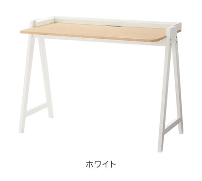 デスク パソコンデスク 幅108cm 学習机 学習デスク 勉強机 作業机 おしゃれ 北欧 木製 オーク 韓国インテリア シンプル ナチュラル 黒 ブラック 白 ホワイト 新生活(代引不可)